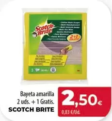 Oferta de Scotch-Brite - Bayeta Amarilla por 2,5€ en Spar Tenerife