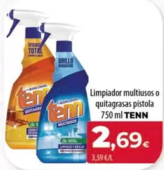 Oferta de Tenn - Limpiador Multiusos O Quitagrasas Pistola por 2,69€ en Spar Tenerife