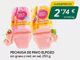 Oferta de Elpozo - Pechuga De Pavo por 2,74€ en Masymas