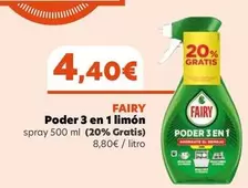 Oferta de Fairy - Poder 3 En 1 Limón por 4,4€ en Masymas