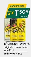 Oferta de Schweppes - Tonica por 0,99€ en Masymas