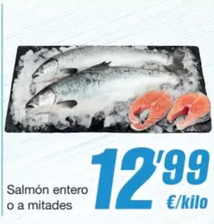 Oferta de Salmón Entero O A Mitades por 12,99€ en SPAR Fragadis