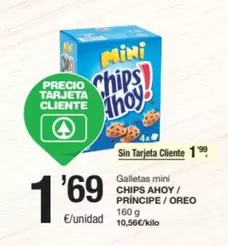 Oferta de Galletas Mini Chips Ahoy/ Principe / Oreo por 1,99€ en SPAR Fragadis