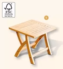 Oferta de Mesa Auxiliar Plegable por 18,95€ en E.Leclerc