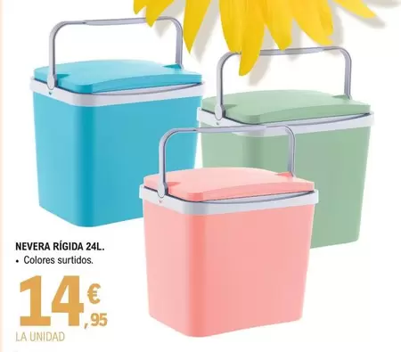 Oferta de Nevera Rigida 24L por 14,95€ en E.Leclerc