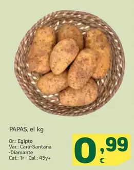 Oferta de Diamante - Papas por 0,99€ en HiperDino