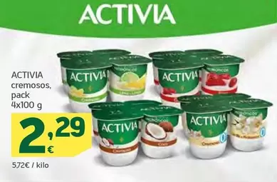 Oferta de Danone - Activia/ Cremosos por 2,29€ en HiperDino
