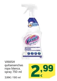 Oferta de Vanish - Quitamanchas Ropa Blanca por 2,99€ en HiperDino