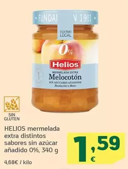 Oferta de Helios - Mermelada Extra Distintos Sabores Sin Azucar Anadido 0% por 1,59€ en HiperDino