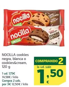 Oferta de Nocilla - Cookies Negra por 1,75€ en HiperDino