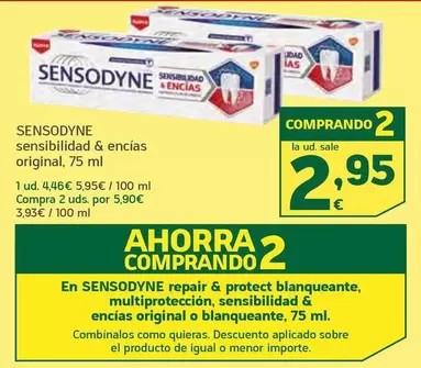 Oferta de Sensodyne - Sensibilidad & Encias Original por 4,46€ en HiperDino