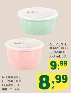 Oferta de Recipiente Hermetico Ceramico por 8,99€ en HiperDino