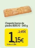 Oferta de Berlys - Chapata Horno De Piedra por 1,15€ en Dialprix