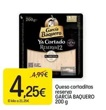 Oferta de García Baquero - Queso Cortaditas Reserva por 4,25€ en Dialprix