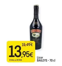Oferta de Baileys - Licor por 13,95€ en Dialprix