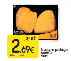 Oferta de Escalopes Pechuga Bandeja por 2,69€ en Dialprix