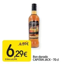 Oferta de Capitán Jack - Ron Dorado por 6,29€ en Dialprix