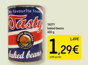 Oferta de Tasty - Baked Beans por 1,29€ en Dialprix