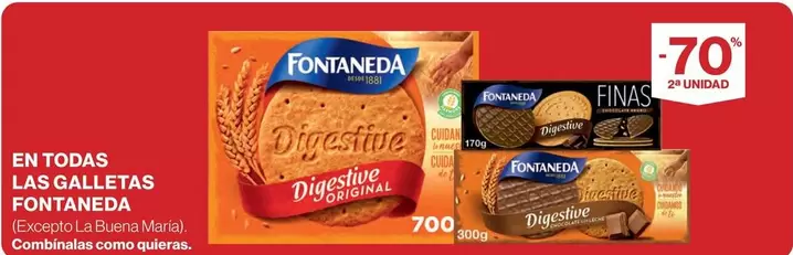 Oferta de Fontaneda - En Todas Las Galletas en Hipercor