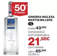 Oferta de Ginebra Inglesa Martin Millers por 43,95€ en Hipercor