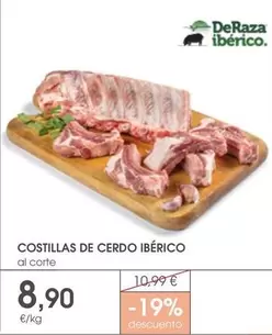 Oferta de Costillas De Cerdo Iberico por 8,9€ en Supermercados Plaza