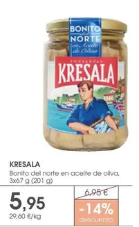 Oferta de Del Norte - Bonito  En Aceite De Oliva por 5,95€ en Supermercados Plaza