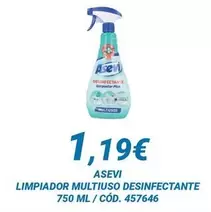 Oferta de Asevi - Limpiador Multiuso Desinfectante por 1,19€ en Dialsur Cash & Carry