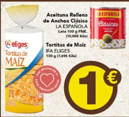 Oferta de La Española - Aceituna Rollena De Anchoa Clasica por 1€ en Gadis