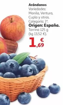 Oferta de Arándanos por 1,69€ en Alcampo