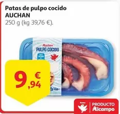 Oferta de Auchan - Patas De Pulpo Cocido por 9,94€ en Alcampo