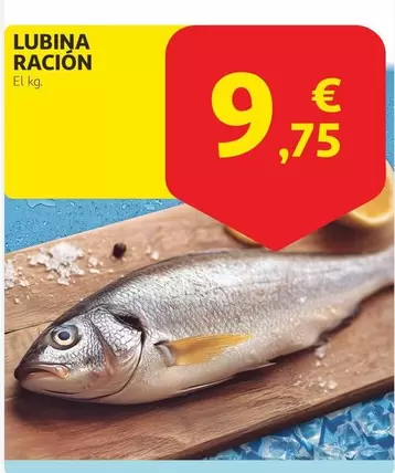 Oferta de Lubina Ración por 9,75€ en Alcampo
