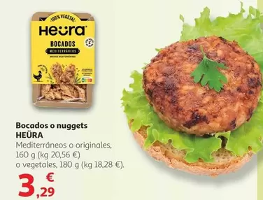 Oferta de Heura - Bocados O Nuggets por 3,29€ en Alcampo