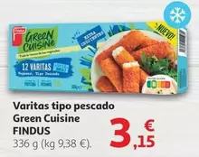 Oferta de Findus - Varitas Tipo Pescado Green Cuisine por 3,15€ en Alcampo