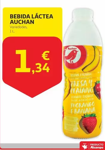Oferta de Auchan - Bebida Láctea por 1,34€ en Alcampo