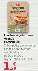 Oferta de Campofrío - Lonchas Vegetarianas Vegalia por 1,59€ en Alcampo