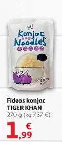 Oferta de Tiger Khan - Fideos Konjac por 1,99€ en Alcampo