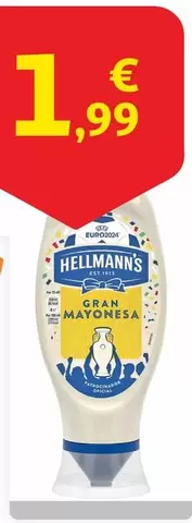 Oferta de Hellmann's - Mayonesa Bocabajo por 1,99€ en Alcampo