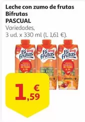 Oferta de Pascual - Leche Con Zumo De Frutas Bifrutas por 1,59€ en Alcampo