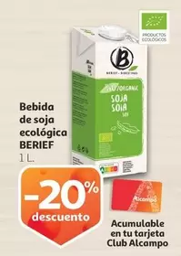 Oferta de Berief - Bebida De Soja Ecologica en Alcampo
