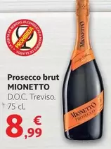 Oferta de Mionetto - Prosecco Brut por 8,99€ en Alcampo