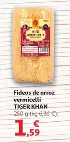 Oferta de Tiger Khan - Fideos De Arroz Vermicelli por 1,59€ en Alcampo