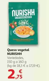 Oferta de Nurishh - Queso Vegetal por 2,75€ en Alcampo
