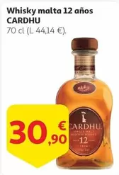 Oferta de Cardhu - Whisky Malta 12 Anos por 30,9€ en Alcampo