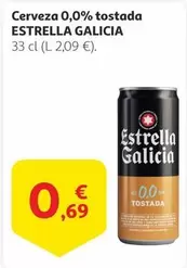 Oferta de Estrella Galicia - Cerveza 0.0% Tostada por 0,69€ en Alcampo