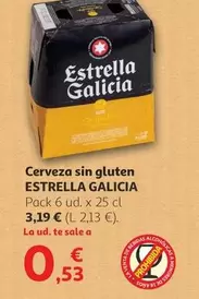 Oferta de Estrella Galicia - Cerveza Sin Gluten por 3,19€ en Alcampo