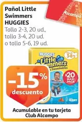 Oferta de Huggies - Panal Little Swimmers en Alcampo