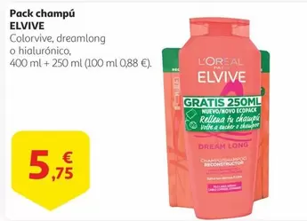 Oferta de Elvive - Pack Champú por 5,75€ en Alcampo