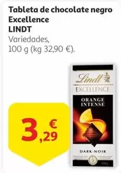 Oferta de Lindt - Tableta De Chocolate Negro Excellence por 3,29€ en Alcampo
