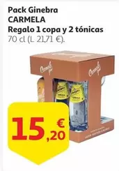 Oferta de Carmela - Pack Ginebra por 15,2€ en Alcampo