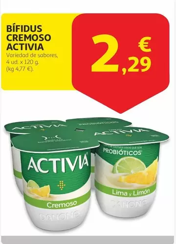 Oferta de Activia - Bífidus Cremoso por 2,29€ en Alcampo